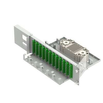 Équipement à fibres optiques de 19 pouces LC APC de type 96 Noyaux Panneau de patchage optique oscillant avec 5 temps