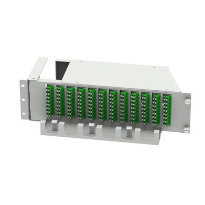 Équipement à fibres optiques de 19 pouces LC APC de type 96 Noyaux Panneau de patchage optique oscillant avec 5 temps