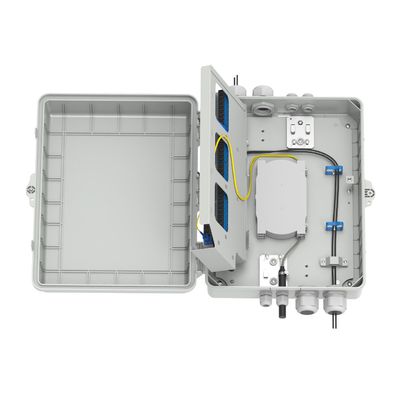 Boîte de distribution en fibre optique à 4 ports gris IP65 étanche pour l'extérieur dans le modèle réseau
