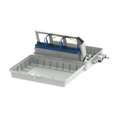 Boîte de distribution en fibre optique à 4 ports gris IP65 étanche pour l'extérieur dans le modèle réseau
