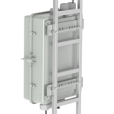 Boîte de distribution en fibre optique à 4 ports gris IP65 étanche pour l'extérieur dans le modèle réseau