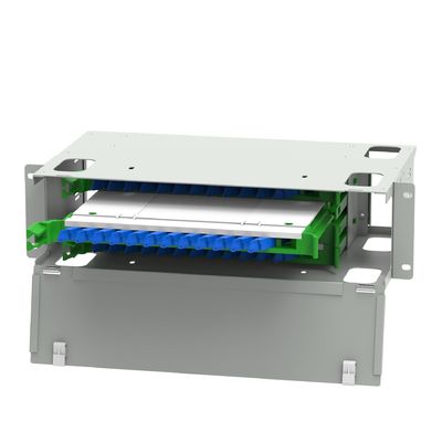Panneau de patch de fibre optique de type E2000 48 PortS pour le cadre de distribution sous-optique WHTIE