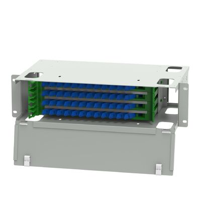 Panneau de patch de fibre optique de type E2000 48 PortS pour le cadre de distribution sous-optique WHTIE