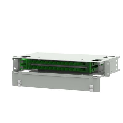 24 Panneau de patch de distribution de fibre optique E2000 Type pour le réseau ODN et le centre de données
