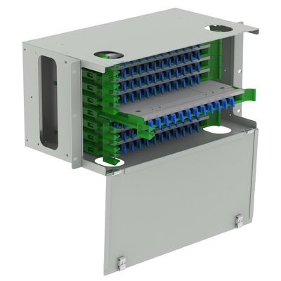 96 ports Panneau de patch de distribution de fibre optique pour cadre de distribution sous-optique en blanc