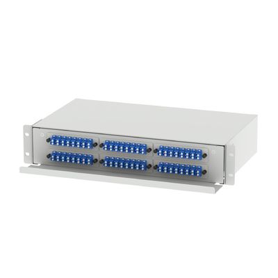 5 LC de type 2U 96 Panneau de distribution de fibres optiques pour connecteur FTTX de type LC