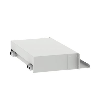 Panneau de patch de distribution de fibres de type 2U noir à 48 ports SC pour les applications de centres de données