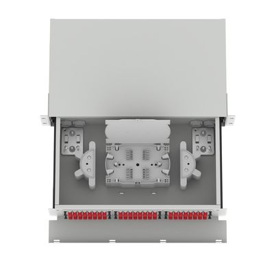 Centre de données Panneau de distribution de fibres optiques 48 ports Équipement avec 5 périodes