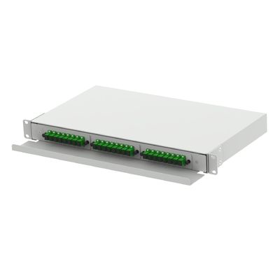 SC type 1U 24 Port panneau de distribution de fibre optique pour FTTX blanc et &quot; Choice