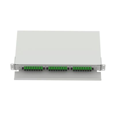 SC type 1U 24 Port panneau de distribution de fibre optique pour FTTX blanc et &quot; Choice