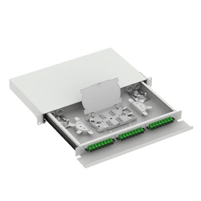 SC type 1U 24 Port panneau de distribution de fibre optique pour FTTX blanc et &quot; Choice