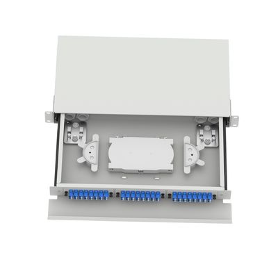 5 LC type 1U 48 ports panneau de distribution de fibre optique pour type de connecteur FTTX LC
