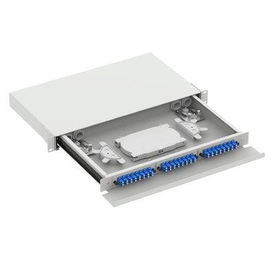 5 LC type 1U 48 ports panneau de distribution de fibre optique pour type de connecteur FTTX LC