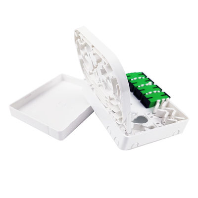 SC/APC Grain 4 cœurs panneau de prise de fibre optique en plastique pour réseau FTTH intérieur