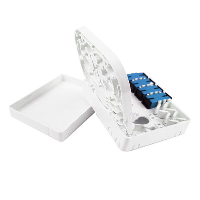 Réseau FTTH intérieur 4 cœurs SC UPC Plastique en fibre optique Plaque d'entrée en gris