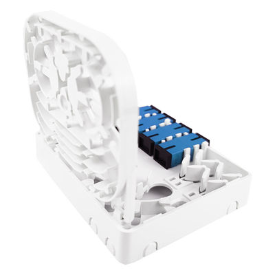 Réseau FTTH intérieur 4 cœurs SC UPC Plastique en fibre optique Plaque d'entrée en gris