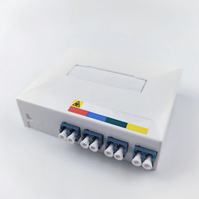 - Fabriqué en gris/blanc 4 cœurs LC UPC Plastique en fibre optique