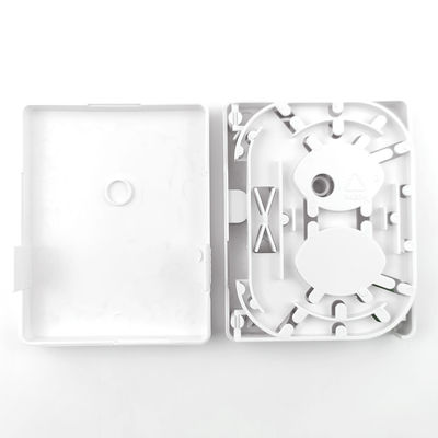 Réseau FTTH Installation murale intérieure FC APC Plaque d'entrée en fibre optique en plastique 2 cœurs