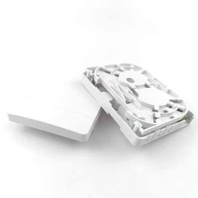 Réseau FTTH Installation murale intérieure FC APC Plaque d'entrée en fibre optique en plastique 2 cœurs