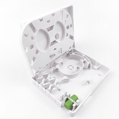 Réseau FTTH Installation murale intérieure FC APC Plaque d'entrée en fibre optique en plastique 2 cœurs