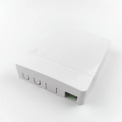 Réseau FTTH Installation murale intérieure FC APC Plaque d'entrée en fibre optique en plastique 2 cœurs