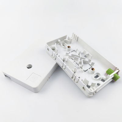 Panneau de connexion de plaque de face en fibre optique en plastique FC APC à 2 cœurs monté au mur pour intérieur