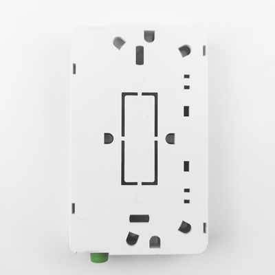 Panneau de connexion de plaque de face en fibre optique en plastique FC APC à 2 cœurs monté au mur pour intérieur