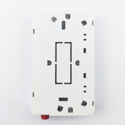 2 noyaux UPC en plastique en fibre optique, panneau de prise pour le réseau FTTH en blanc/gris