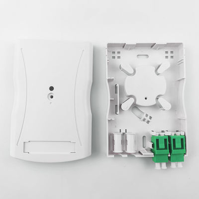 Grise LC APC en plastique fibre optique panneau de prise 2 cœurs pour le réseau intérieur