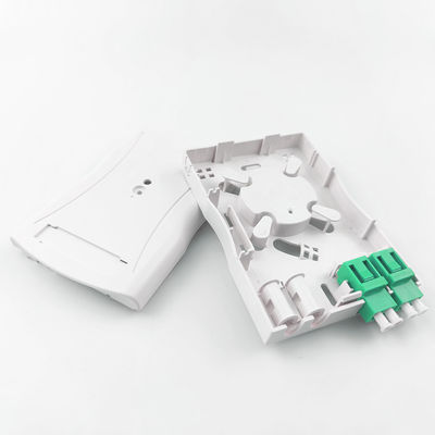 Grise LC APC en plastique fibre optique panneau de prise 2 cœurs pour le réseau intérieur