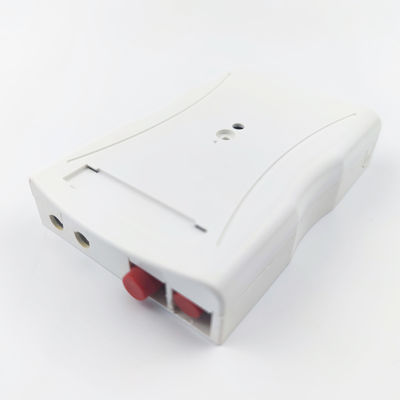 Panneau de connexion de la plaque de face en fibre optique en plastique gris FC/UPC 2 cœurs pour réseau FTTH intérieur