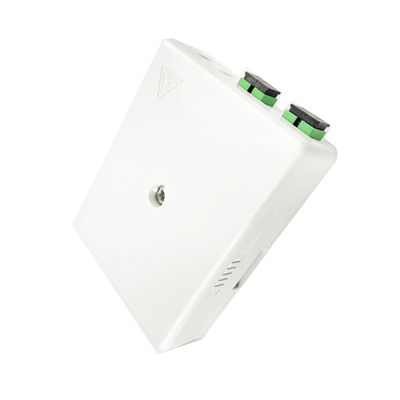 SC APC Panneau de connexion de la plaque de face en fibre optique en plastique 2 cœurs pour réseau intérieur et FTTH