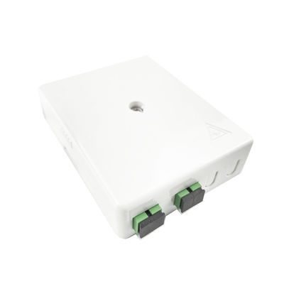 SC APC Panneau de connexion de la plaque de face en fibre optique en plastique 2 cœurs pour réseau intérieur et FTTH