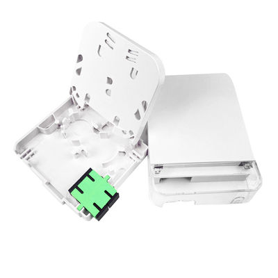2 cœurs SC APC panneau de prise de contact en fibre optique en plastique pour l'intérieur dans le réseau FTTH