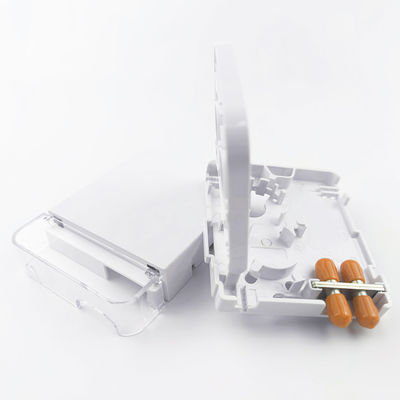 Réseau FTTH intérieur APC en plastique fibre optique plaque de face de prise de courant 2 cœurs ST avec 5