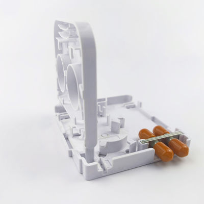 Réseau FTTH intérieur APC en plastique fibre optique plaque de face de prise de courant 2 cœurs ST avec 5