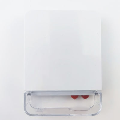 2 cœurs ST UPC Plastique en fibre optique Plaque de socket de face pour l'intégration FTTH blanc