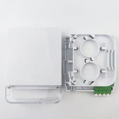 Panneau de prise en plastique à plaque de face APC à 2 cœurs pour les connexions à fibre optique de longue durée
