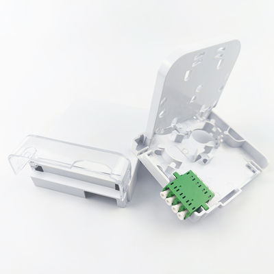 Panneau de prise en plastique à plaque de face APC à 2 cœurs pour les connexions à fibre optique de longue durée