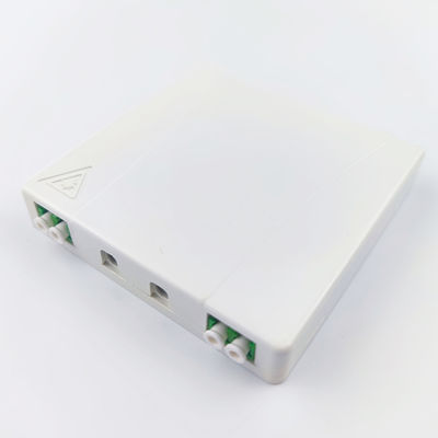 2 cœurs LC APC panneau de prise de fibre optique en plastique pour l'intérieur dans le réseau FTTH