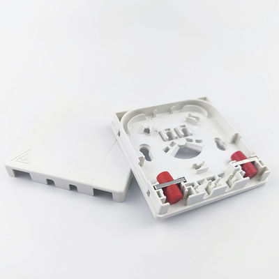 114*85*21mm FC/UPC Panneau de prise de fibre optique en plastique pour réseau FTTH intérieur