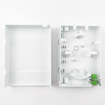 2 cœurs FC/APC Panneau de prise de fibre optique en plastique pour réseau FTTH intérieur