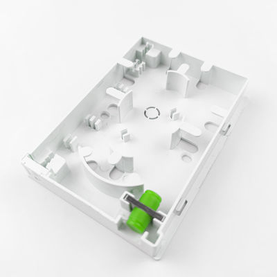 2 cœurs FC/APC Panneau de prise de fibre optique en plastique pour réseau FTTH intérieur