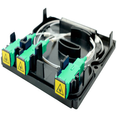 FTTH 2 cœurs SC APC Plastique fibre optique Splitter Faceplate Socket Panel avec 3 fois