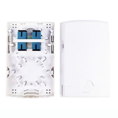 5 2 Noyaux SC UPC Panneau de connexion de la plaque de face en plastique en fibre optique pour les applications FTTH