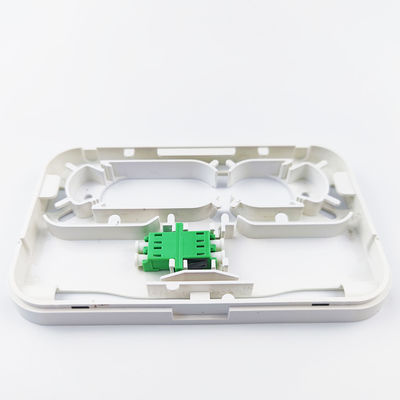 1 port gris APC panneau de prise de fibre optique en plastique pour intérieur dans le réseau FTTH