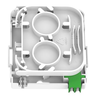 Plaque de face en fibre optique de type APC à 1 noyau blanc/gris pour connexion FTTH intérieure