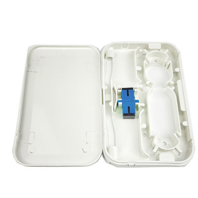 Applications de réseau FTTH Panneau de prise de fibre optique en plastique pour intérieur blanc
