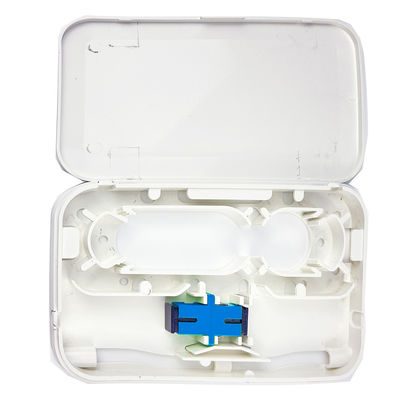 Applications de réseau FTTH Panneau de prise de fibre optique en plastique pour intérieur blanc