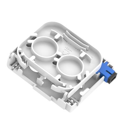 Panneau de prise de fibre optique de 115*86*22 mm pour l'installation de réseaux FTTH compacts à l'intérieur